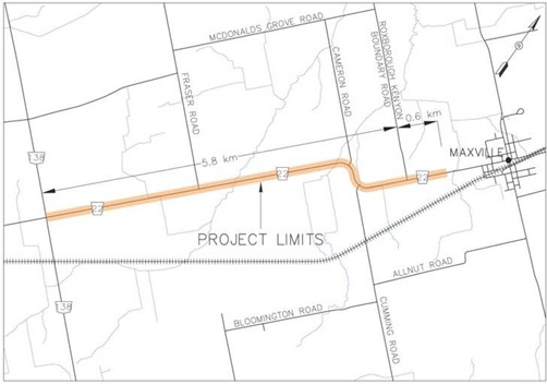 County Road 22 map