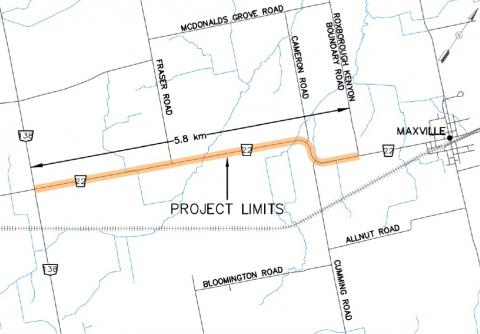 County Road 22 map