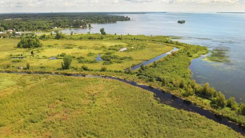 The Raisin Region Conservation Authority’s (RRCA) Cooper Marsh Conservation Area in South Glengarry owes much of its wetland habitat to a system of ring dykes and pumps installed throughout the 1980s and 1990s through a partnership with Ducks Unlimited Canada (DUC). 