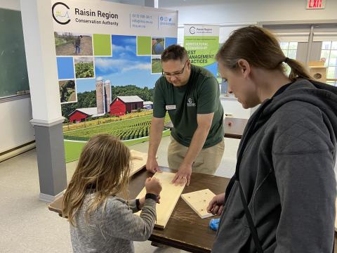 People build a bird box.