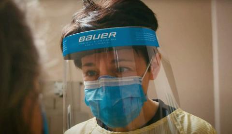 A nurse at the Glengarry Memorial Hospital.