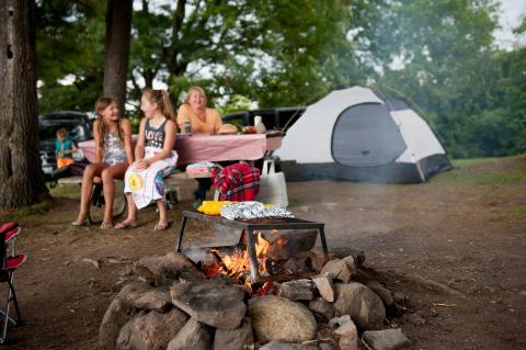 Camping in Long Sault.