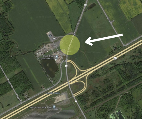 Map of County Road 14