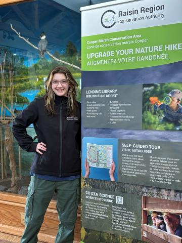 RRCA Nature Interpreter, Annabelle Beaudry, looks forward to welcoming Cooper Marsh visitors this summer.