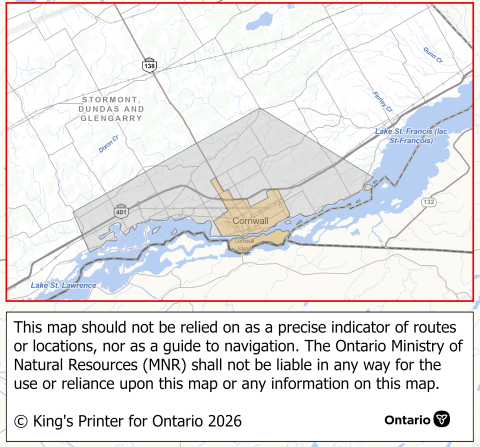 2026 Rabies Eastern ON Operations Map