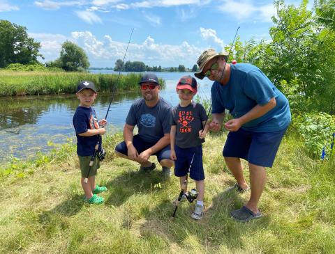 RRCA Lending Free Fishing Gear at Gray's Creek